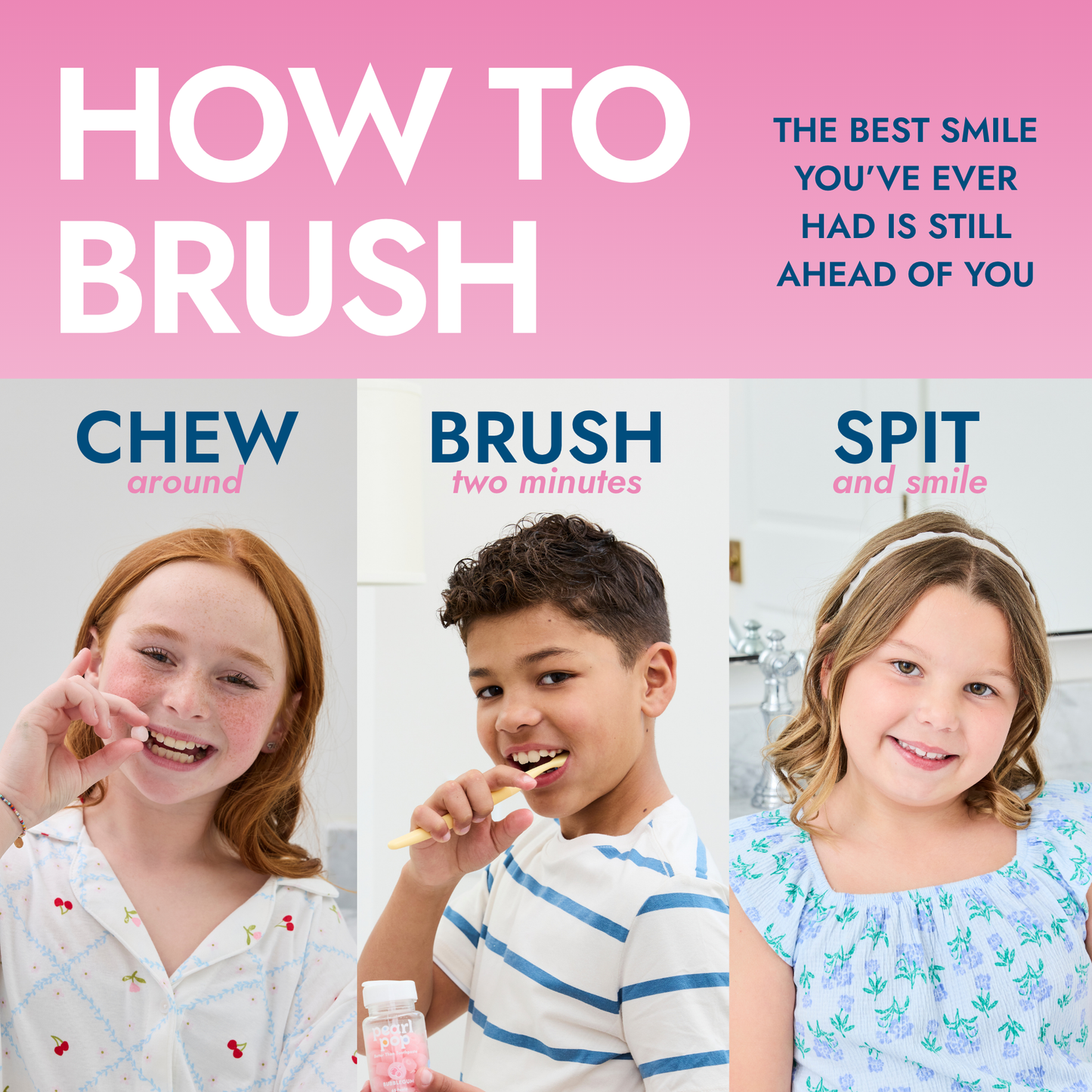 Bubblegum Gummy Toothpaste Pearls