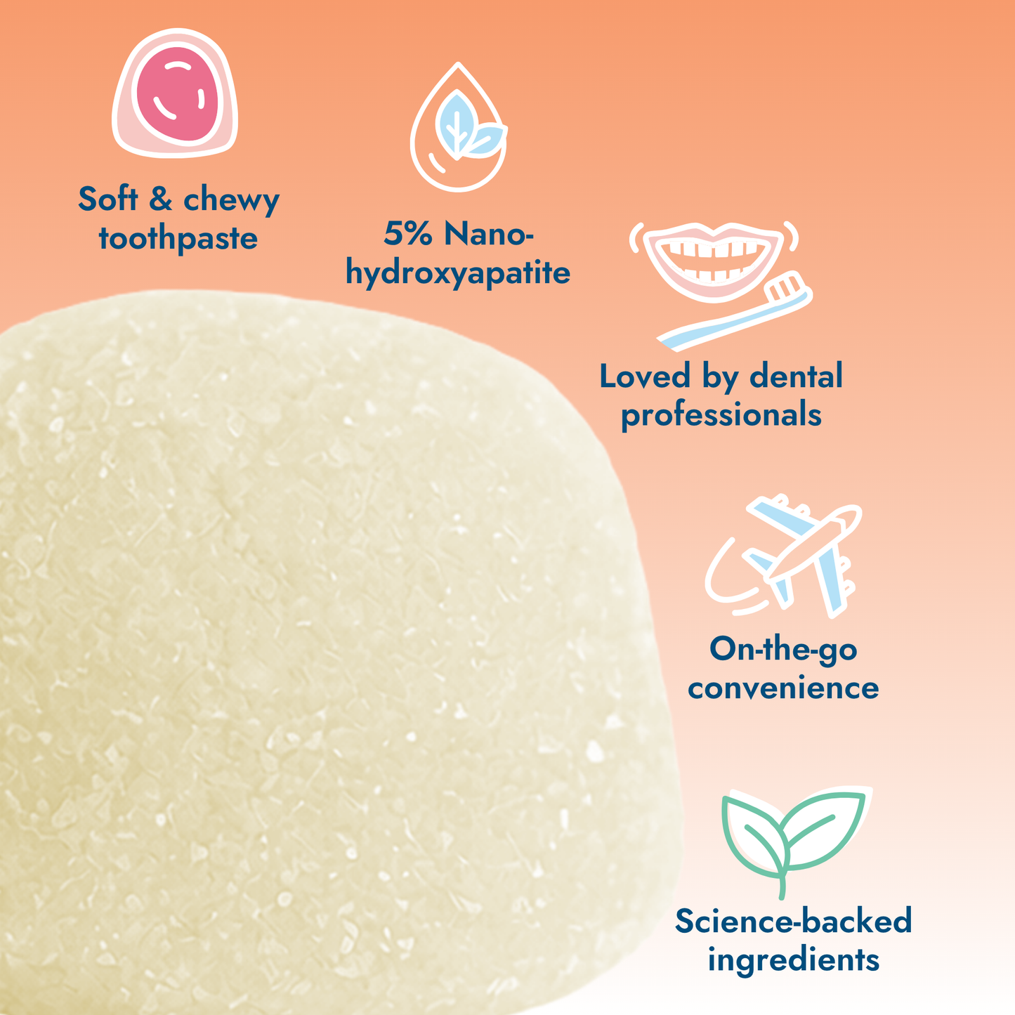 Peach Ring Gummy Toothpaste Pearls