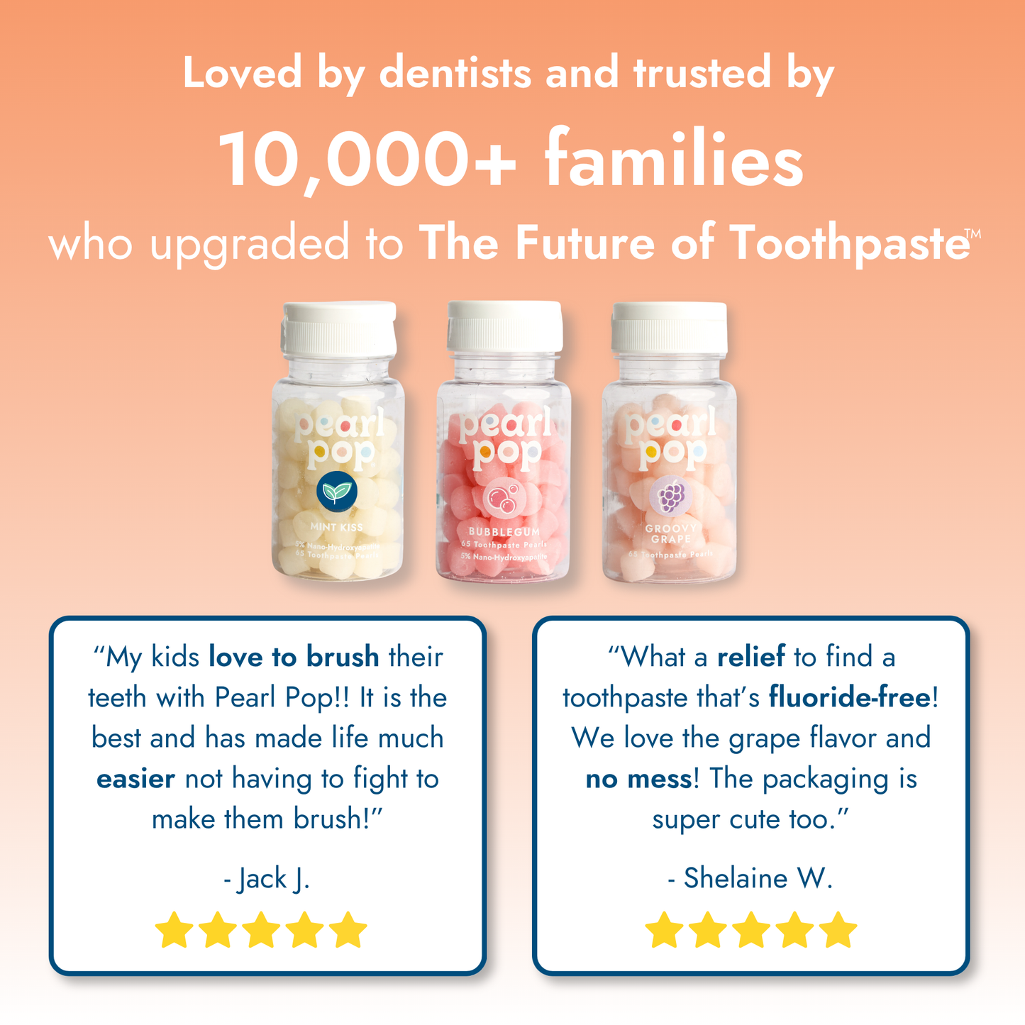 Peach Ring Gummy Toothpaste Pearls