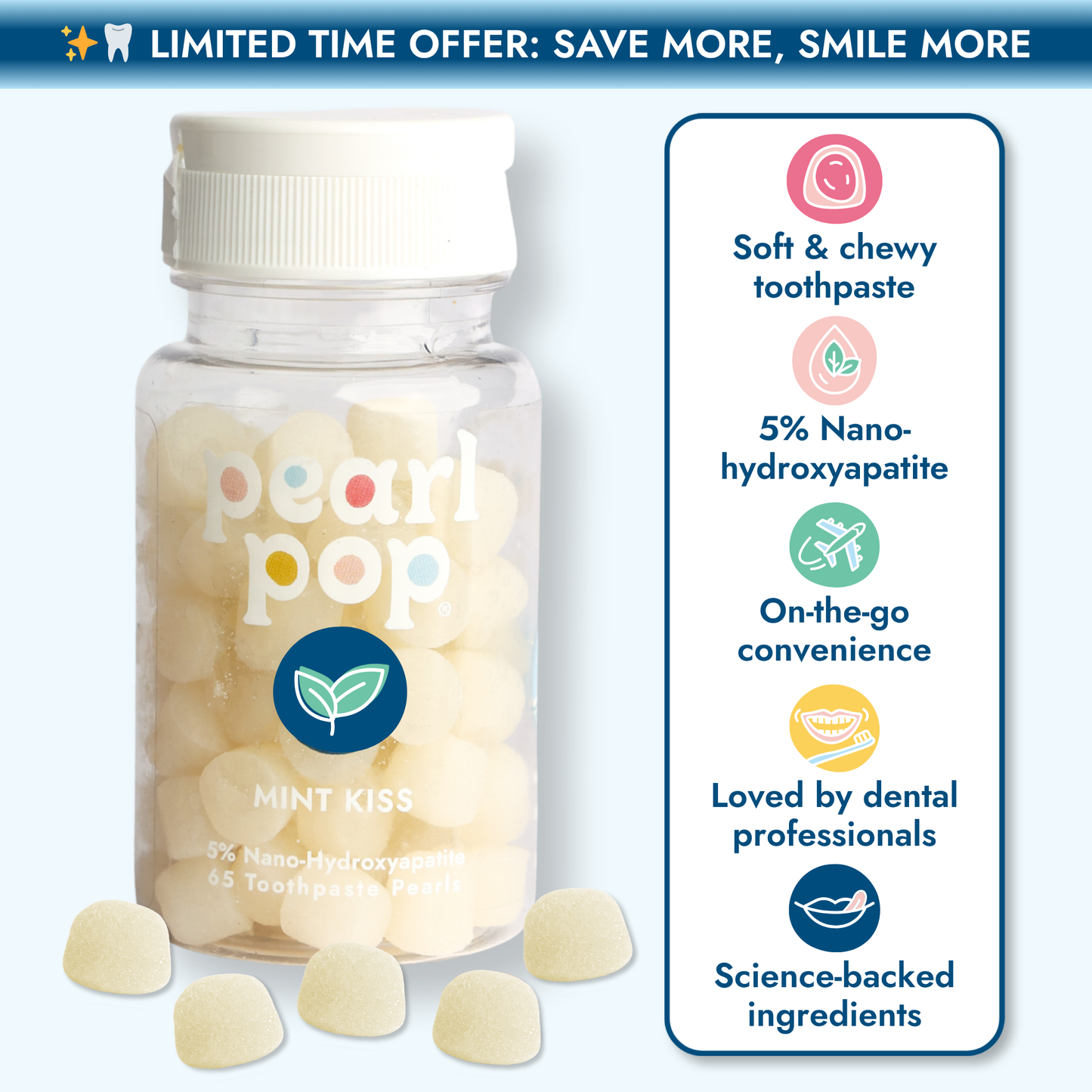 Mint Kiss Toothpaste Pearls